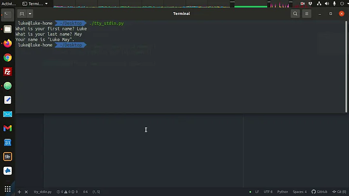 Python 3 Standard Input: TTY vs PIPE