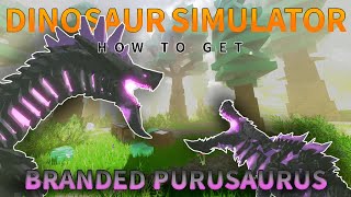 Dinosaur Simulator - How to get branded purusaurus