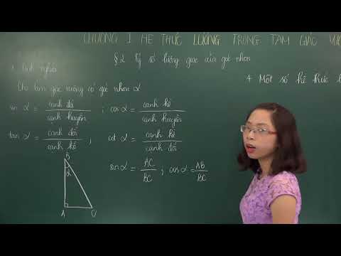 Tỷ số lượng giác của góc nhọn, tiết 1- Toán lớp 9