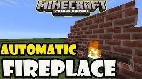 Minecraft Redstone Tutorials : How To Make A Working Fireplace (ON/OFF)