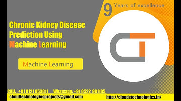 Chronic Kidney Disease Prediction Using Machine Learning Techniques | IEEE Projects Hyderabad
