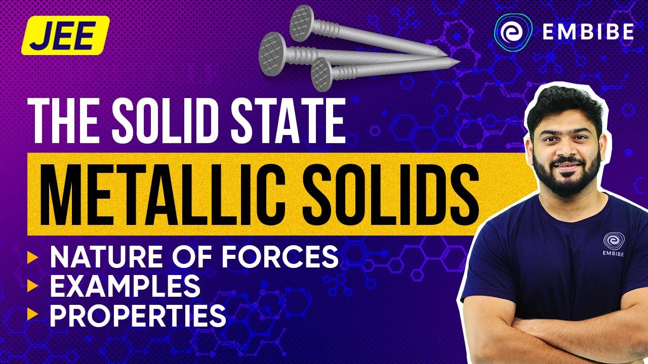 Metallic Solids for JEE 2023 | The Solid State | Sanjay Arya IIT ...