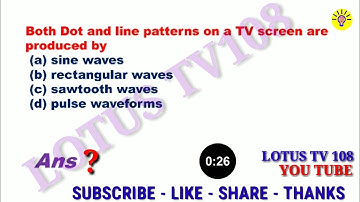 TELEVISION ENGINEERING IMPORTANT OBJECTIVE QUESTIONS AND ANSWERS , MCQ QUIZ  BARC  ISRO  BEL  PSUS