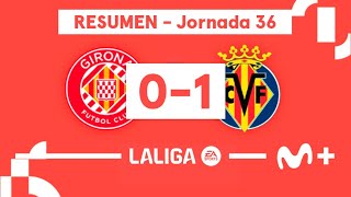 Girona FC 0-1 Villarreal CF | LALIGA EA SPORTS (Jornada 36) - Resumen | Movistar Plus+