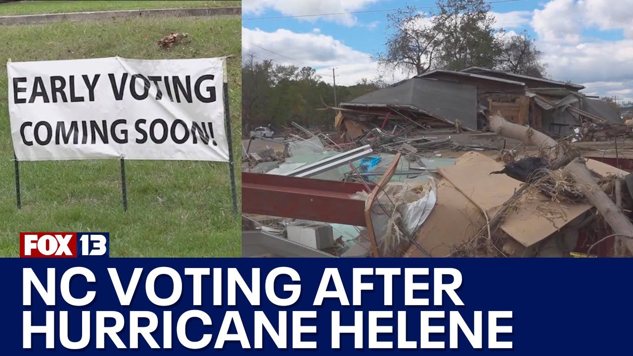Voting in North Carolina after Hurricane Helene | FOX 13 Seattle - YouTube