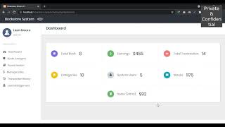 Bookstore System Full PHP Project with Source Code