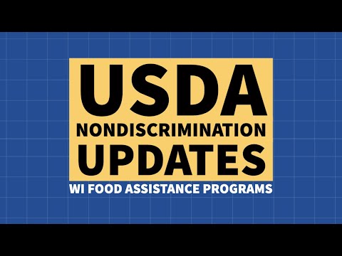 Nondiscrimination Updates in WI Food Assistance Programs