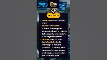Cybersecurity Intern opportunity in Nagpur | IT Campus Guru | IT Training | 100% Job Guarantee