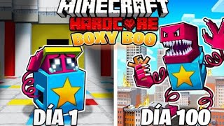 SOBREVIVÍ 100 DÍAS como BOXY BOO en MINECRAFT HARDCORE!