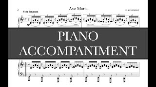 Ave Maria (Schubert) -  F Major Piano Accompaniment - Karaoke
