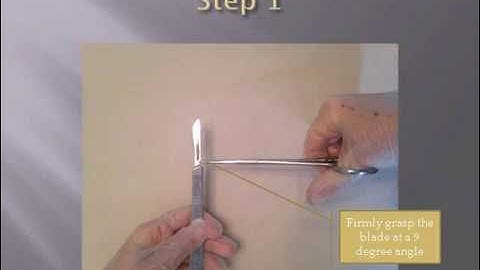 Dermaplaning Blade Removal with Hemostatic Forceps