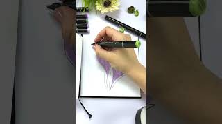 Drawing spring flower with SKETCHMARKER markers