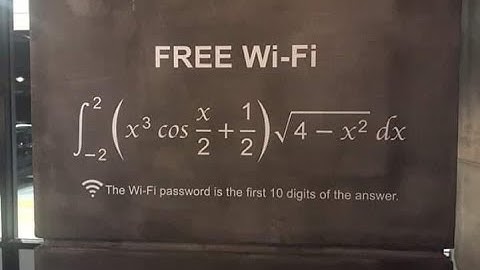 FREE Wi-Fi INTEGRAL !! Tricky integral....