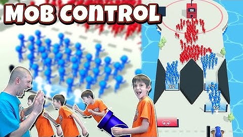 SHINCHAN and CHOP Playing MOB CONTROL Game in Hindi | Noob vs Pro vs Hacker Mob Control