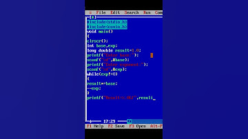 Calculate power of a number using while loop #shorts #short #dailyshorts