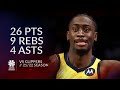 Caris LeVert 26 pts 9 rebs 4 asts vs Clippers 21/22 season