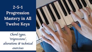 251 Progression Mastery  All 12 Keys | Triads & Enhanced Chords