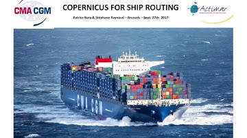 Copernicus For ship routing
