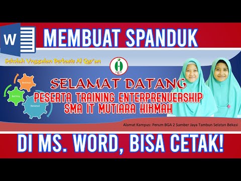 Cara Membuat Spanduk di Ms Word, Mudah dan Bisa Dicetak