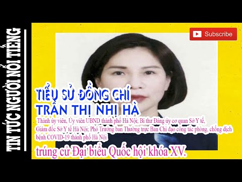 Video Tiểu Sử TRẦN THỊ NHỊ HÀ - Bí thư Đảng ủy, Giám đốc Sở... - youtube