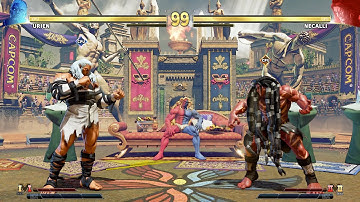 Urien vs Necalli! Street Fighter V CPU vs CPU