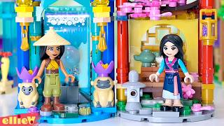 Tiny display nooks for Mulan &amp; Raya  🪷🌸 Custom Disney Princess LEGO build