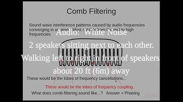 Talking about comb-filtering in audio  (Physics 5)