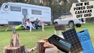 How We Run and Power our Caravan Completely Off Grid! Lithium Battery, Inverter and Solar System!
