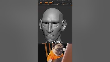Noob VS pro artist 3D #zbrush #maya #blender