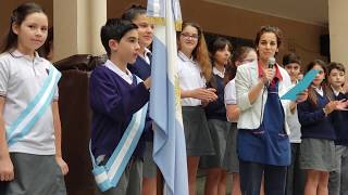Acto Ultimo dia 2018 Traspaso de Bandera 6to a 5to Colegio Vicente Pallloti