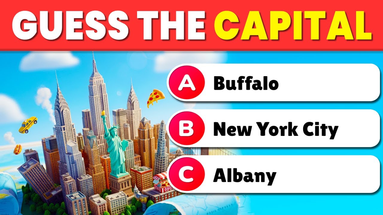 Тест на определение столиц штатов США 🗽🇺🇸 Сможете ли вы получить результат 50/50?