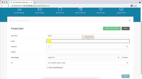 [#DirectAdmin] Tạo user trên DirectAdmin