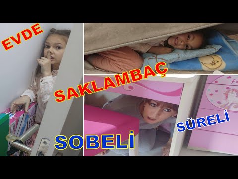 Saklambaç evde sobeli süreli slime hediyeli, eğlenceli video VLOG