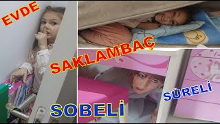 Saklambaç evde sobeli süreli slime hediyeli, eğlenceli video VLOG