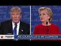Trump and Clinton debate Clemson-Louisville football