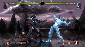 Sektor (8bit) vs Cyber Sub-Zero (knives)