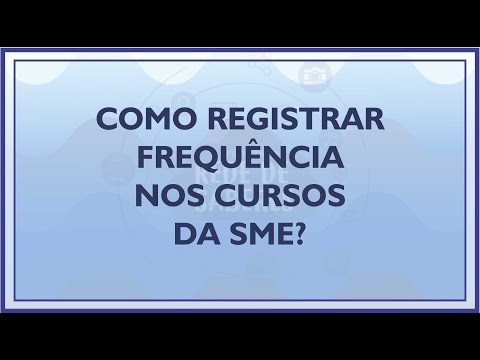 Tutorial de frequência nos cursos da Secretaria Municipal de Educação de Florianópolis