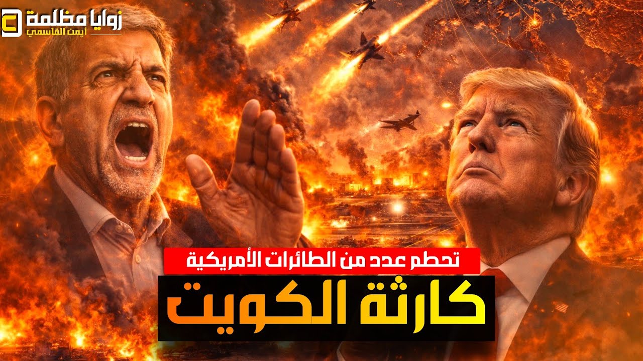 كارثة في الكويت ⚠️ سقوط عدد من المقاتلات الحربية الأمريكية ⚠️  هل اسقطتها الكويت عن طريق الخطأ؟!!