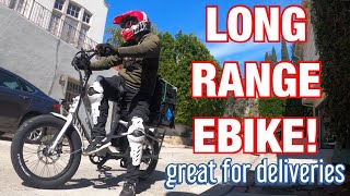 Electric Ebike Delivery | 150 mile range ebike LECTRIC XPEDITION | Doordash Ubereats Scooter Academy