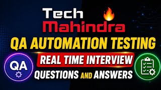 Tech Mahindra🔥 QA Automation Testing Interview Q&A #automationtesting #selenium #playwright #testing