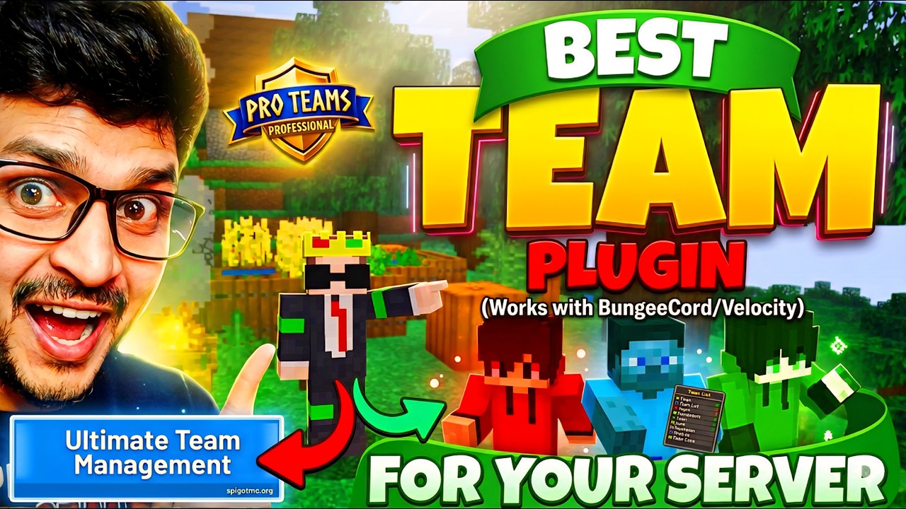 How to add TEAM Plugin in Your Minecraft Server | Best Team Plugin For ...