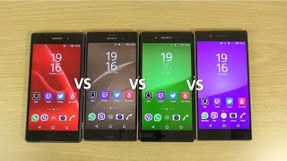 Sony Xperia Z5 Vs Z3 Vs Z3 Vs Z2 - Speed Test