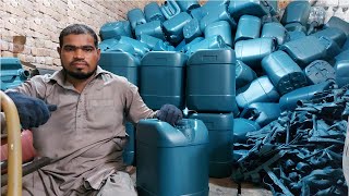 Oil Cans || Interesting Technique of Manufacturing Oil Cans in Local Factory