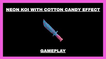 Neon Koi with Cotton Candy effect gameplay [Deathmatch Server] (ROBLOX Assassin!)