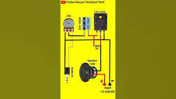TTC5200 Transistor Audio Amplifier 12 volt Connection #shorts