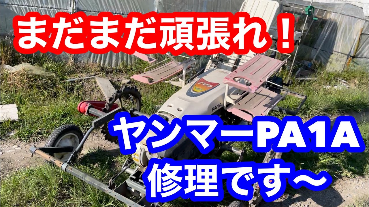 全自動野菜移植機　ナプラ　PA1A まだまだ頑張れ!ヤンマー野菜苗全自動移植機PA1A修理とテレビ出演告知