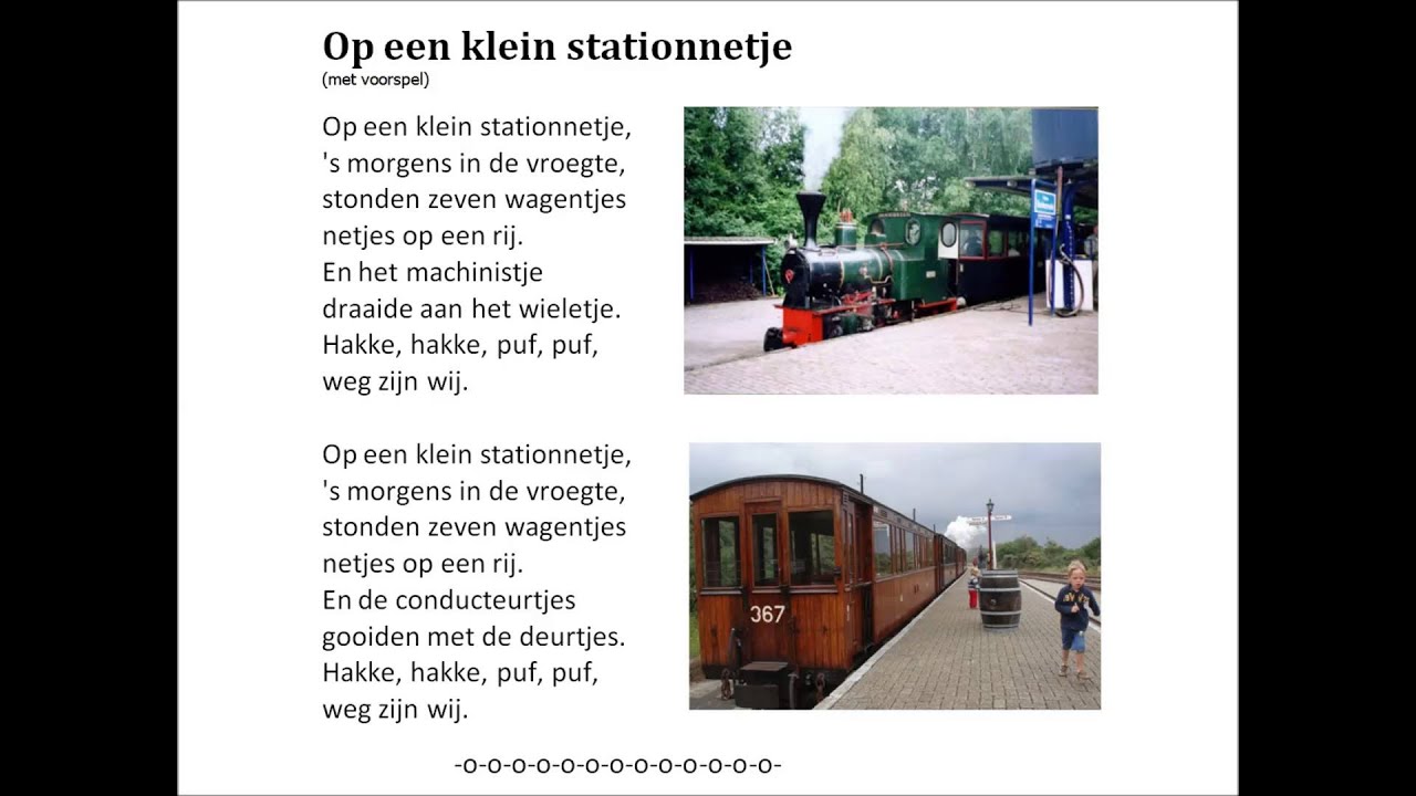 Op een klein stationnetje - YouTube