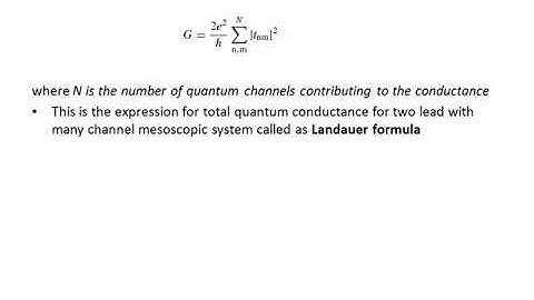 EC402NANOELECTRONICS-MOD5-QUANTUM TRANSPORT IN NANOSTRUCTURES