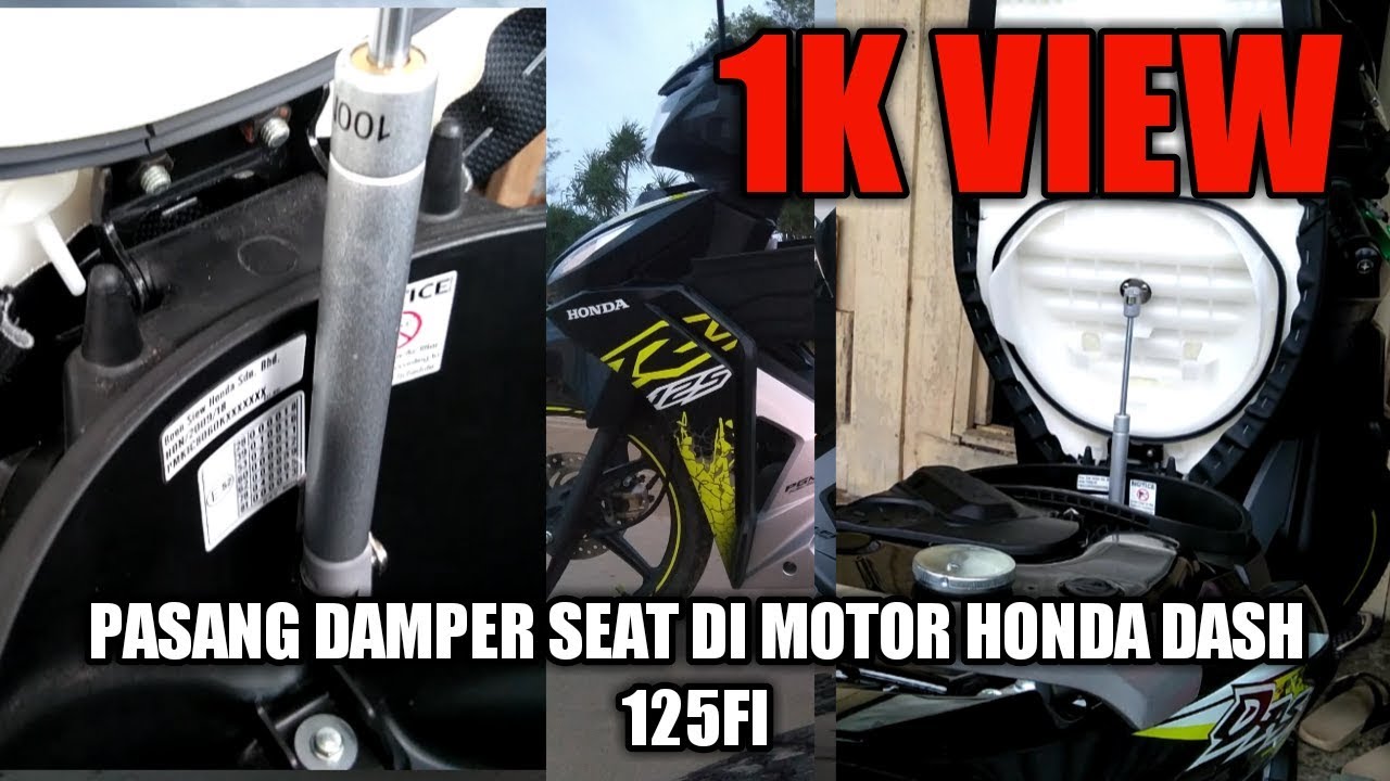 Honda Dash 125FI  Pasang Damper Seat PADU!!!