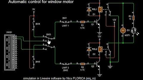 automatic window with limit switches
